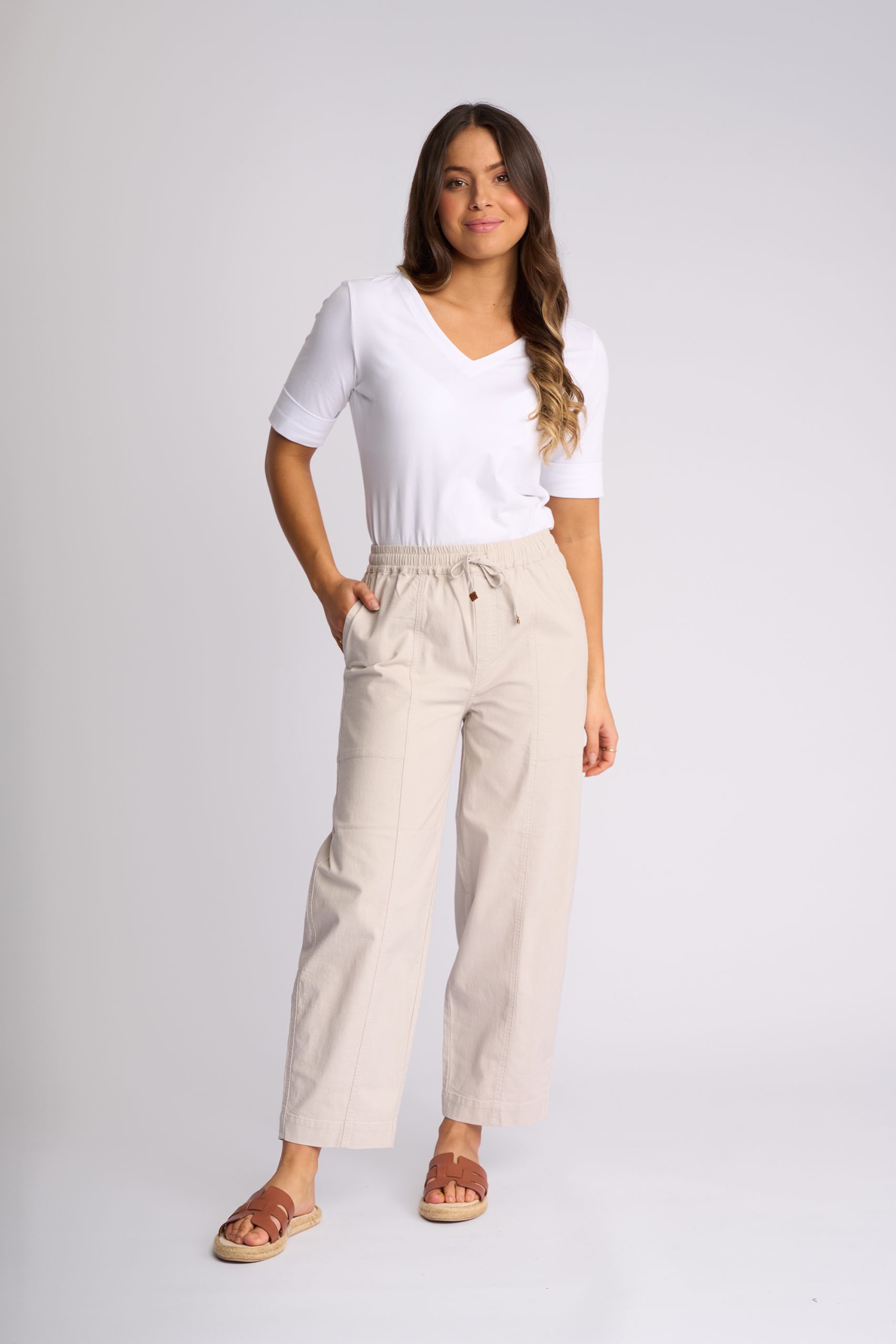 Vassalli Dione Pant - Stone - Image 3