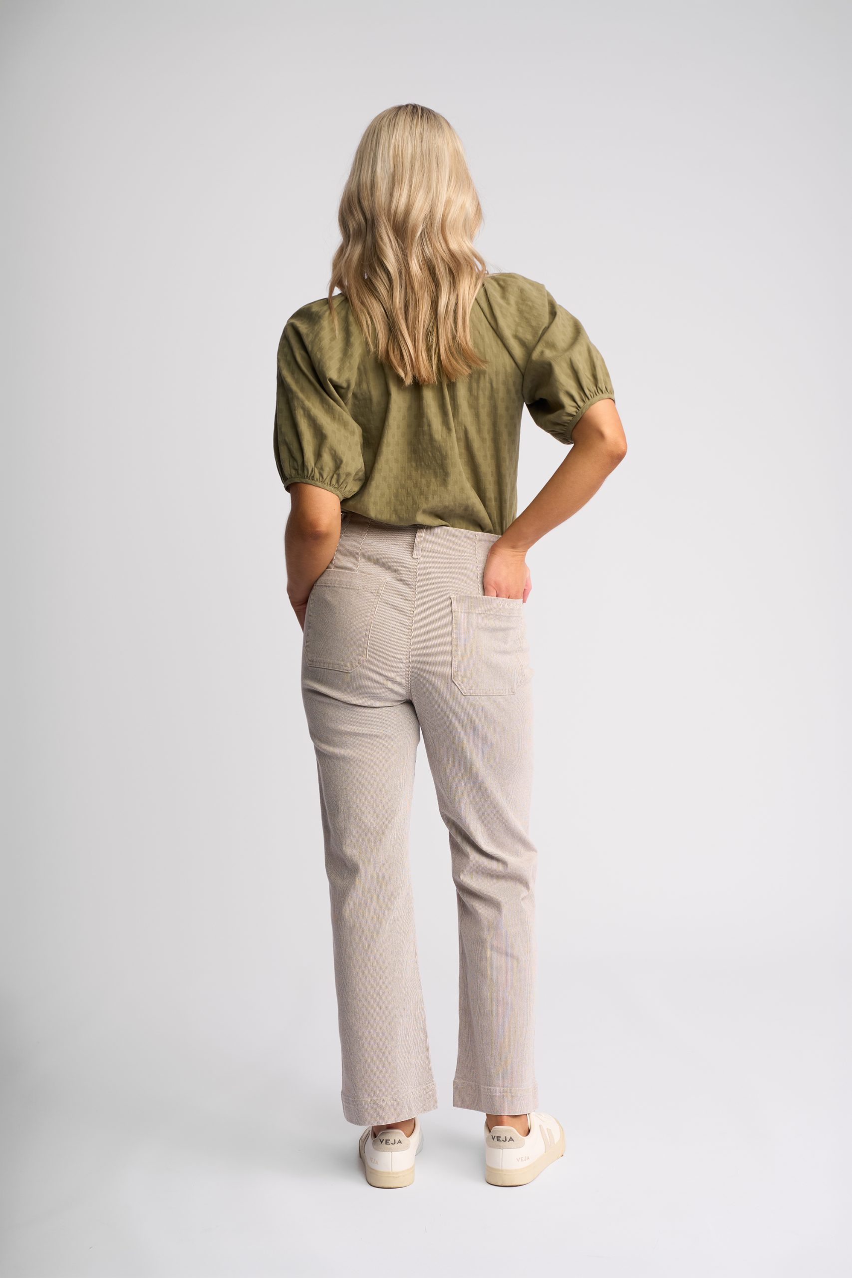 Vassalli Daily jean - Ecru Stripe Denim - Image 7