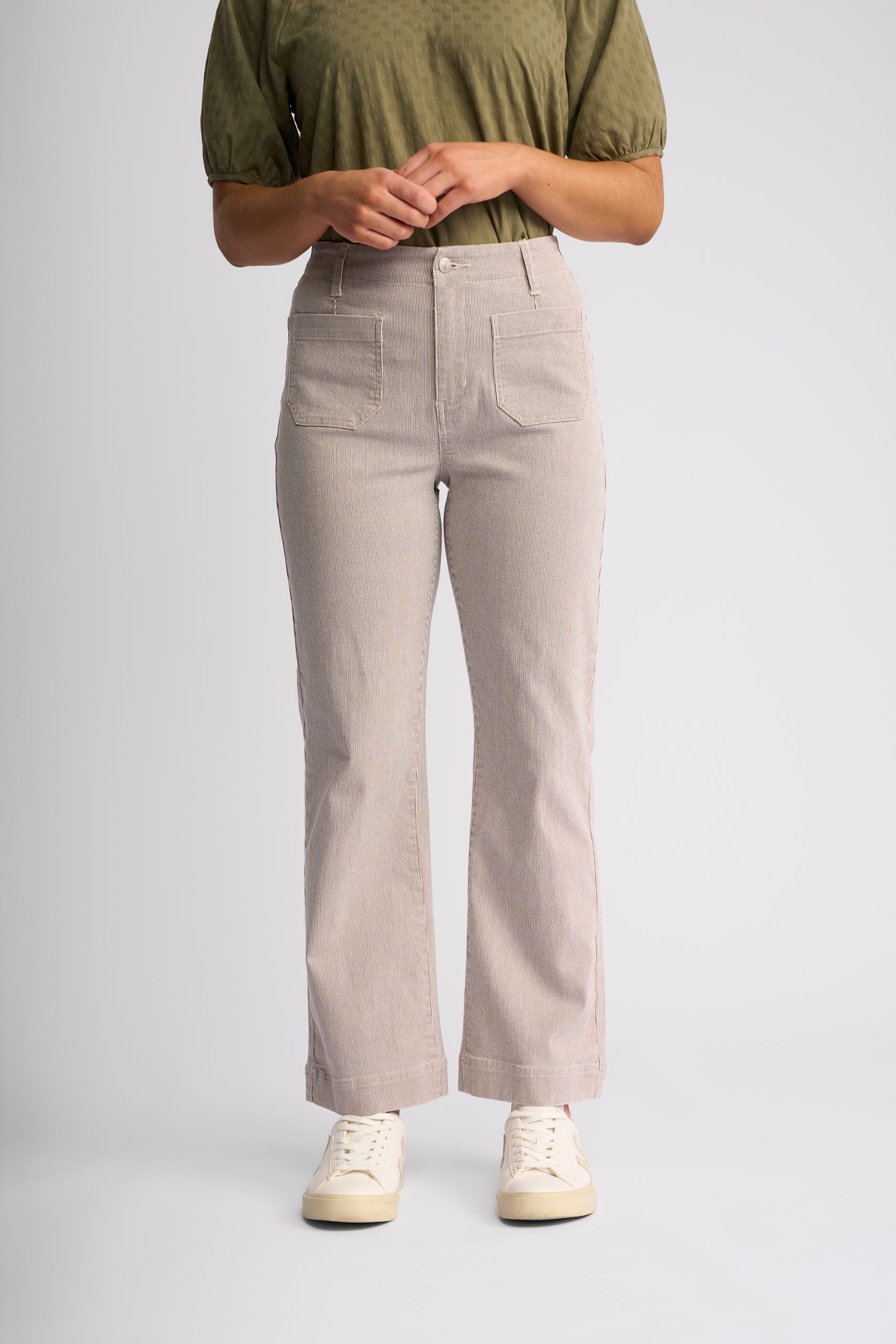 Vassalli Daily jean - Ecru Stripe Denim - Image 2