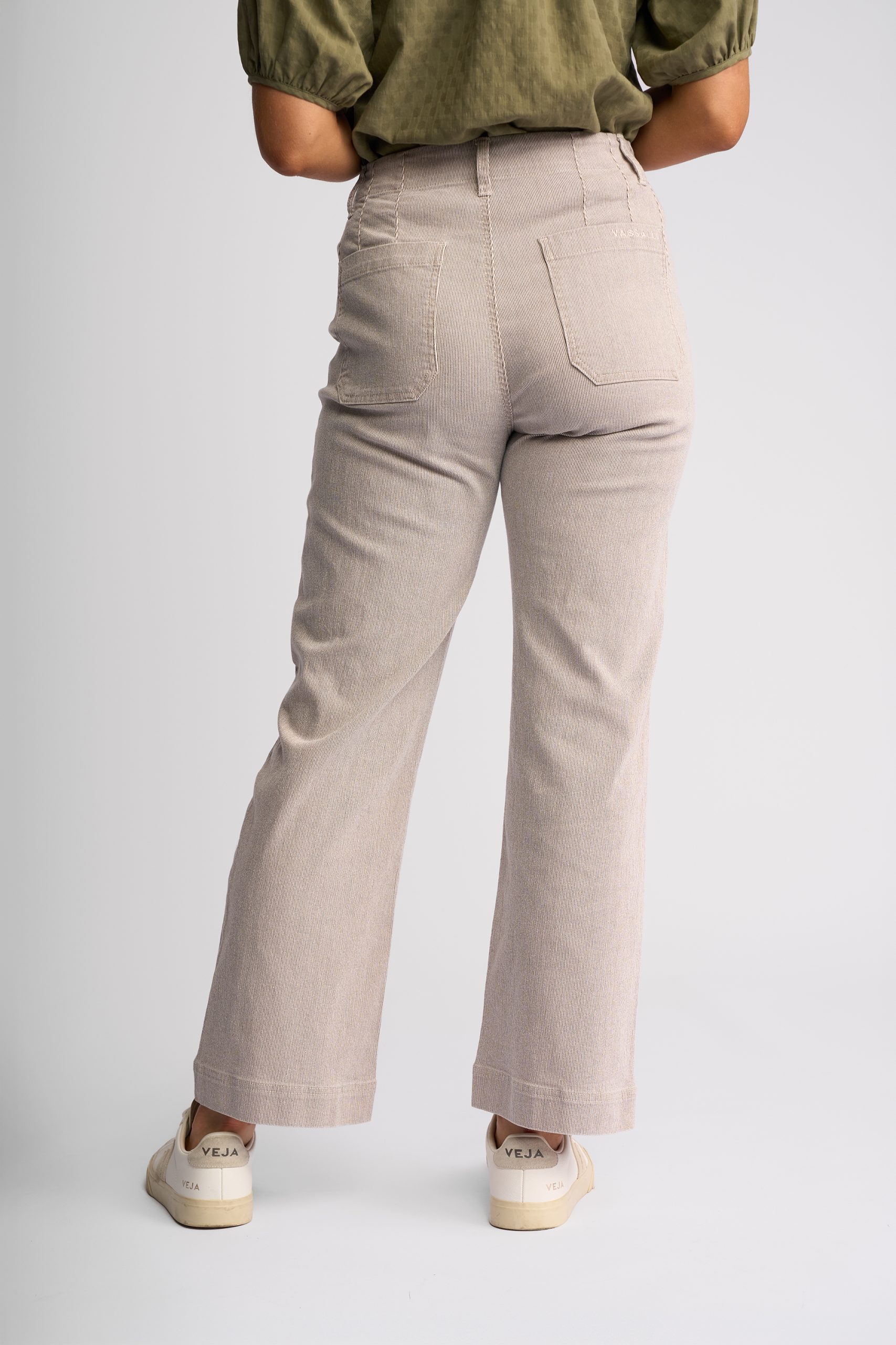 Vassalli Daily jean - Ecru Stripe Denim - Image 5
