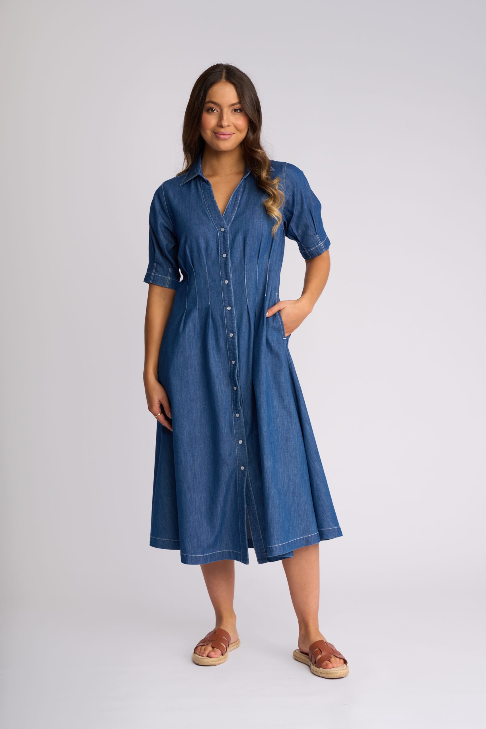Vassalli Addie Dress - Ocean - Image 2
