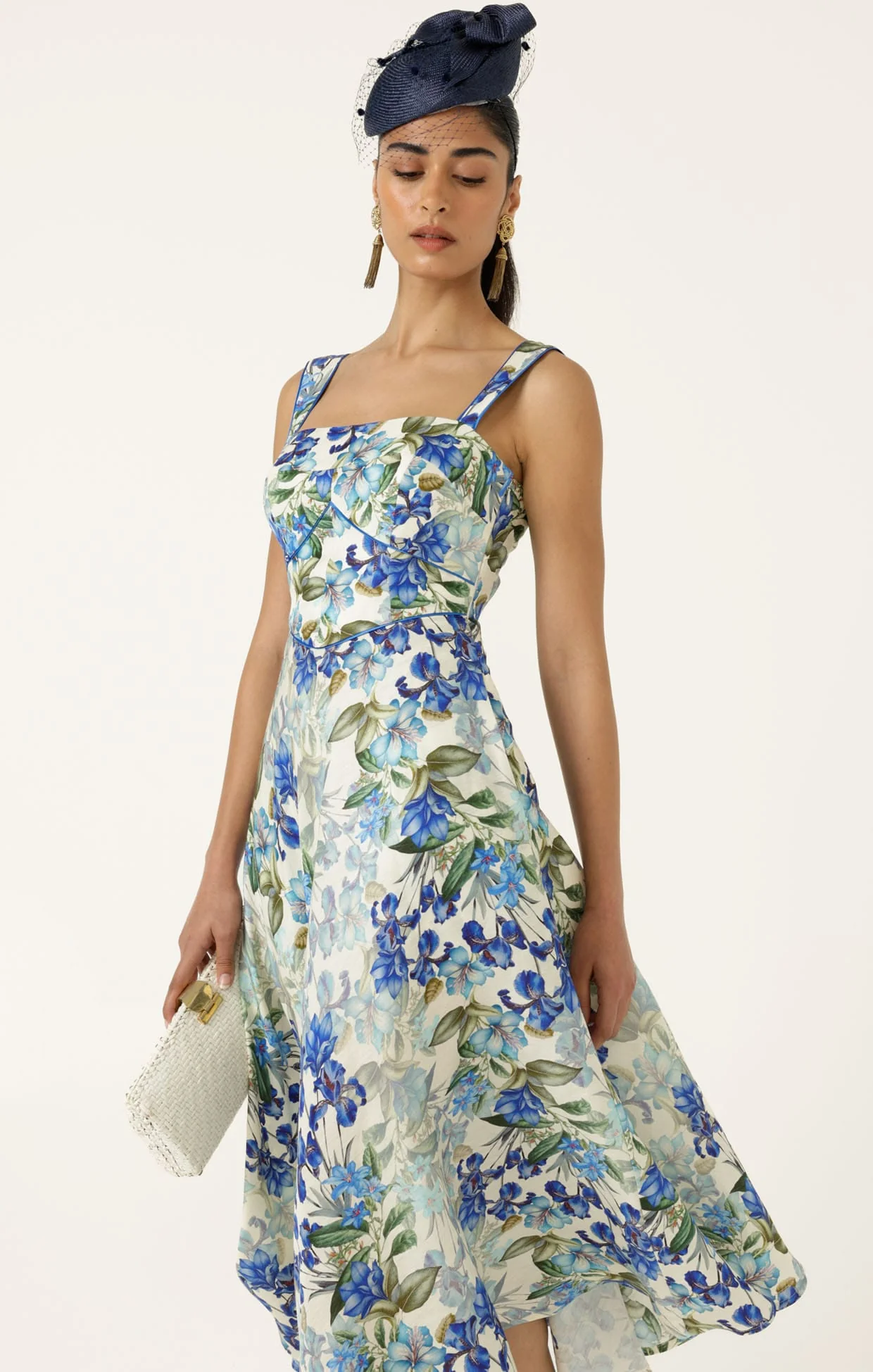 Sacha Drake Antoinette Midi Dress - Blue Iris - Image 9
