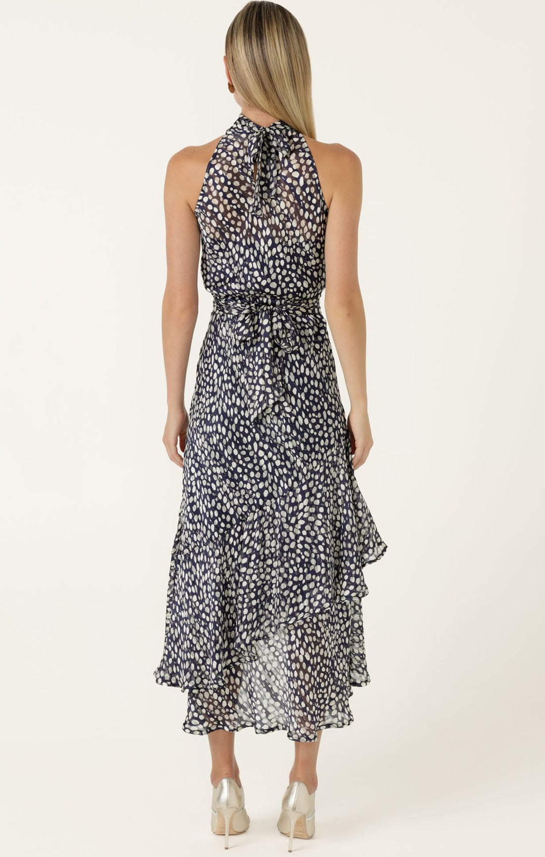 Sacha Drake Austen Dress -Navy White Spot - Image 9