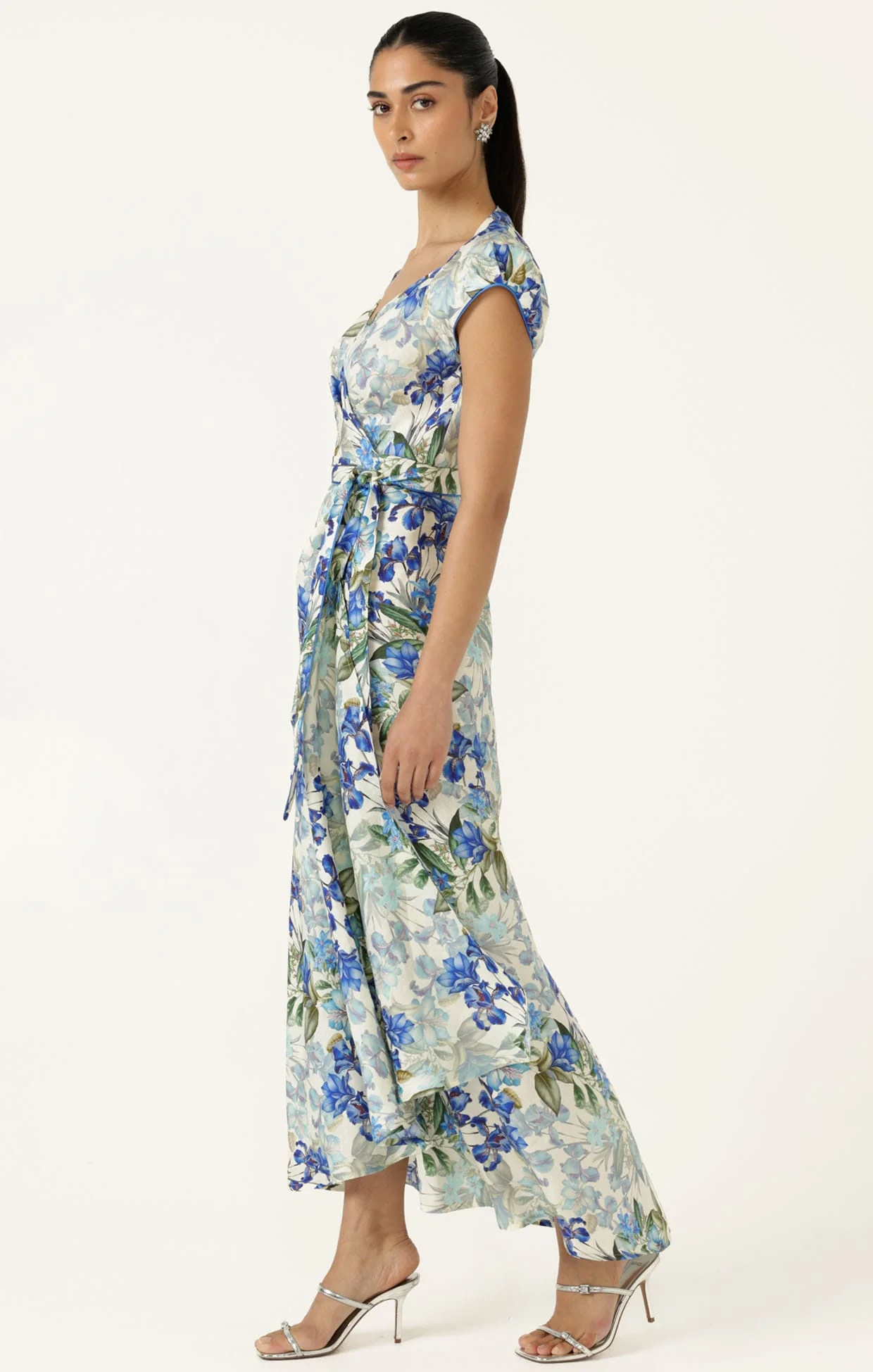 Sacha Drake Mariette Wrap Dress - Blue Iris - Image 7