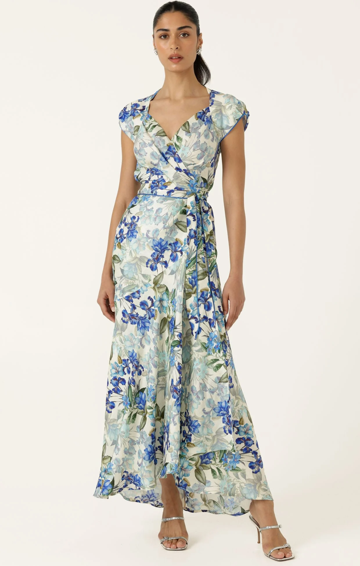 Sacha Drake Mariette Wrap Dress - Blue Iris - Image 4