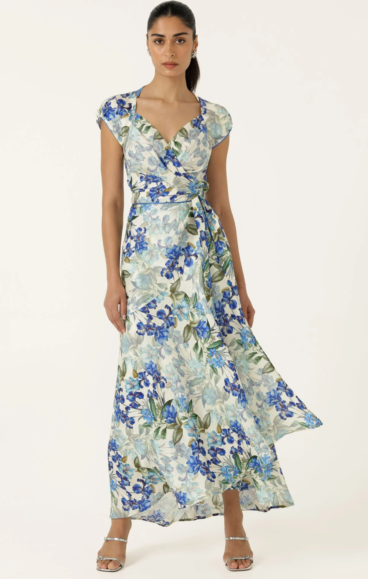 Sacha Drake Mariette Wrap Dress - Blue Iris - Image 5