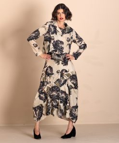 Megan Salmon Tailored Birdie Jacket - Black Roses