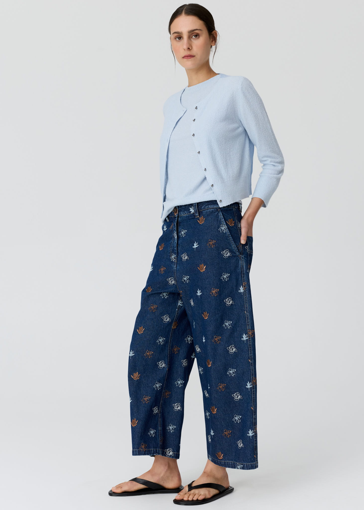 POL Haven Cardigan - Blue - Image 2