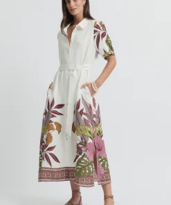 Yarra trail Botanical Dress - Botanical print