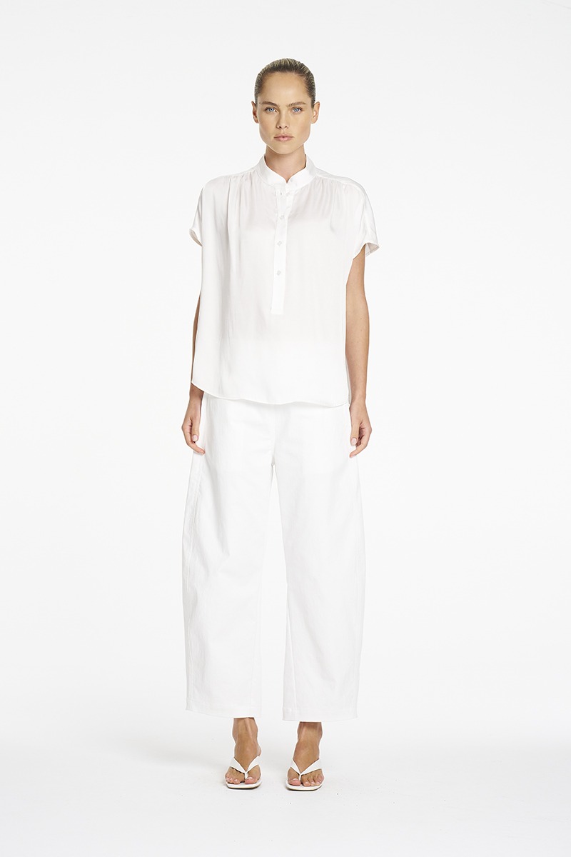 Mela Purdie Gathered Shell - Pearl - Image 4