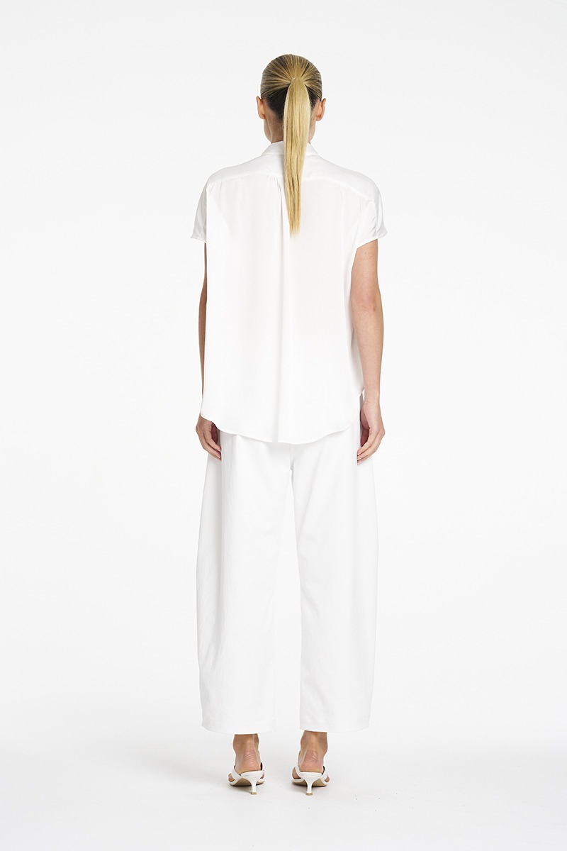 Mela Purdie Gathered Shell - Pearl - Image 5
