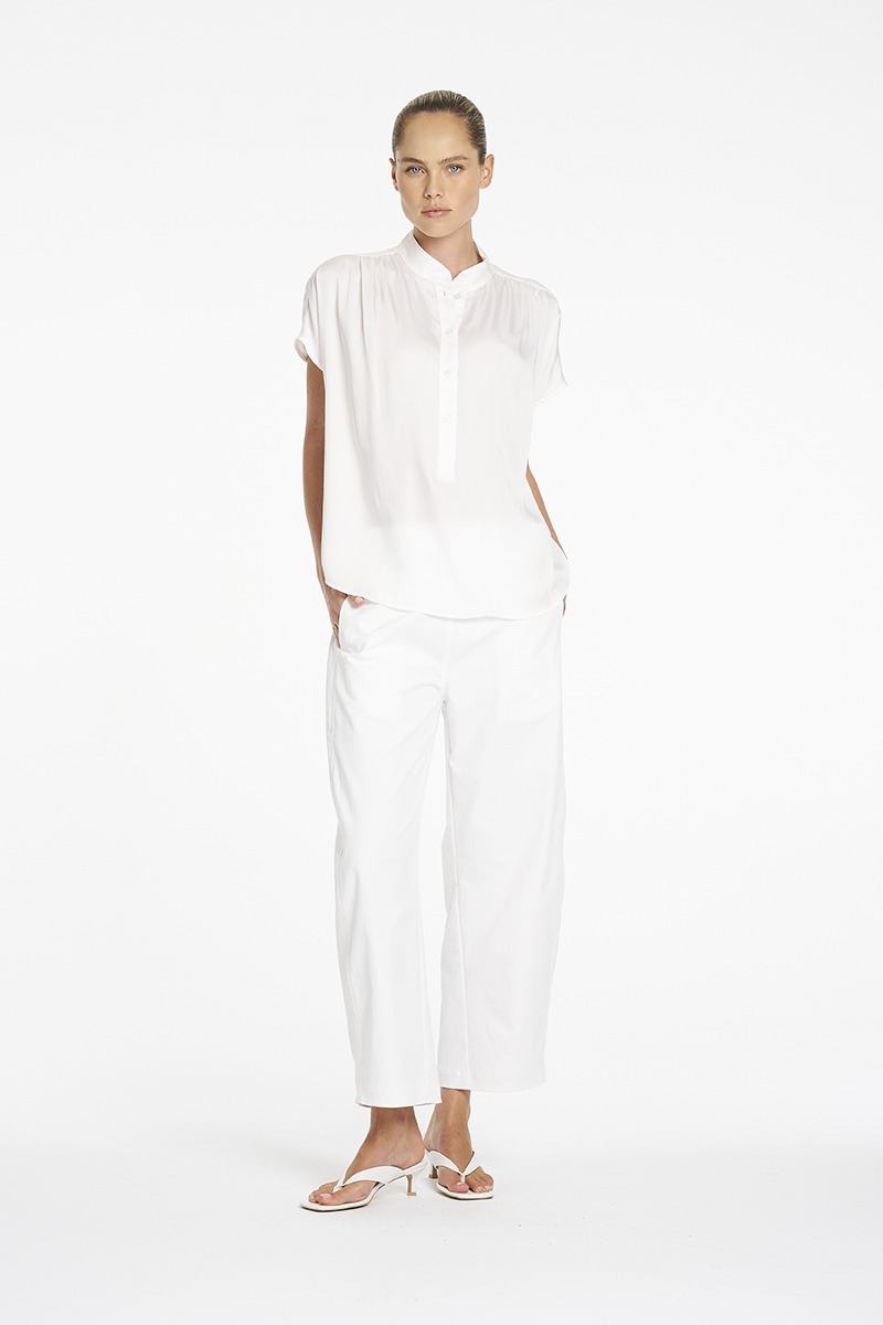 Mela Purdie Gathered Shell - Pearl