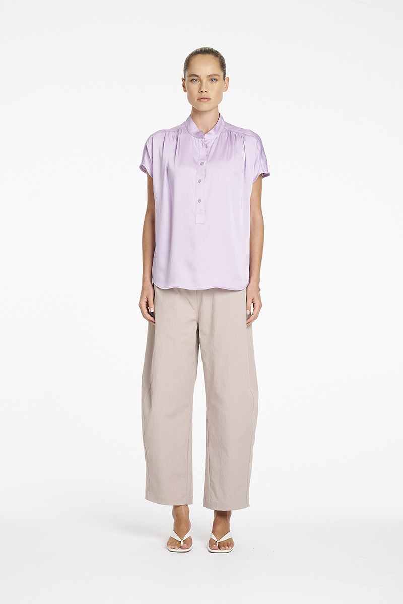 Mela Purdie Gathered Shell - Lilac - Image 5