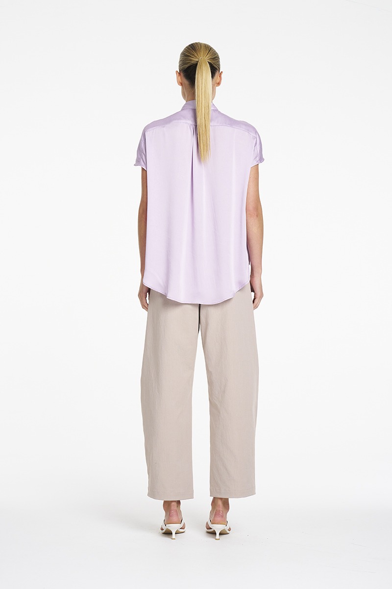 Mela Purdie Gathered Shell - Lilac - Image 6