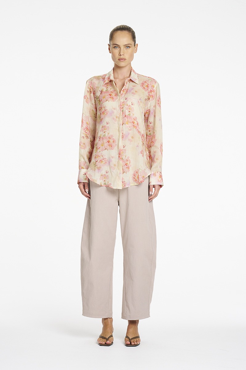Mela Purdie Saville Shirt - Misty Floral Linen - Image 4