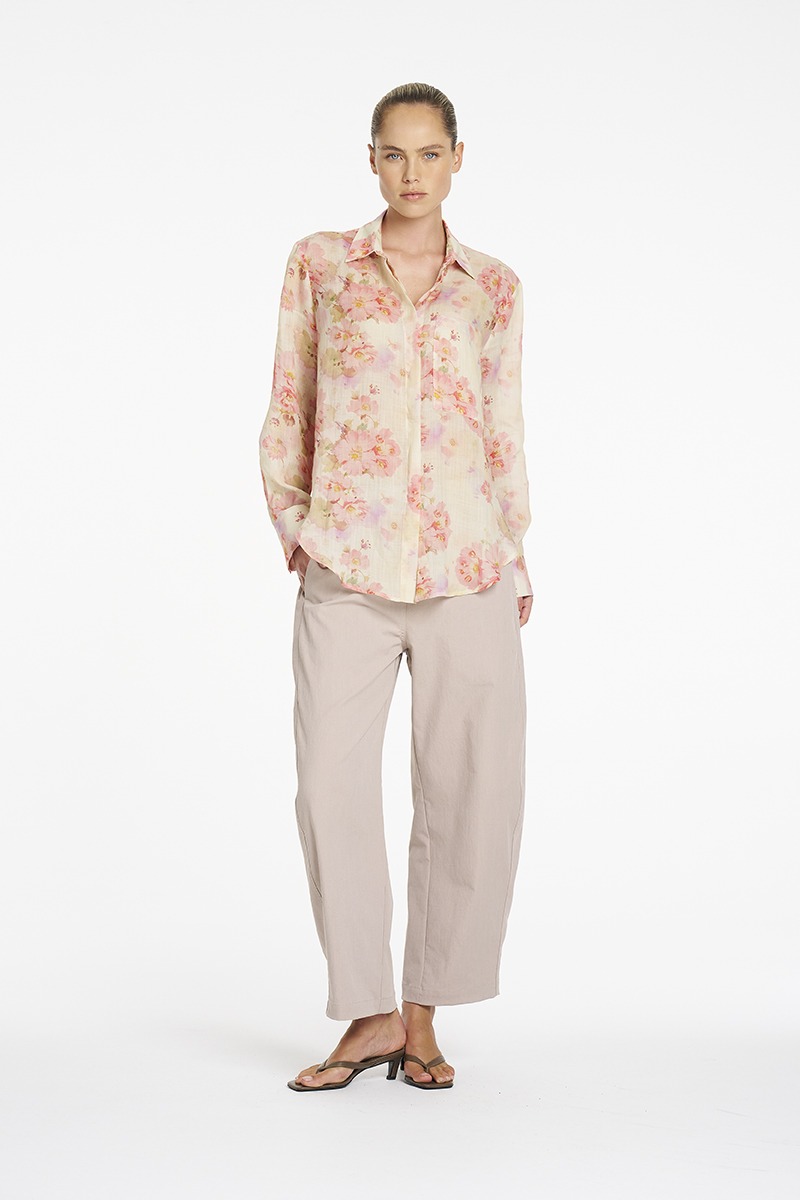Mela Purdie Saville Shirt - Misty Floral Linen