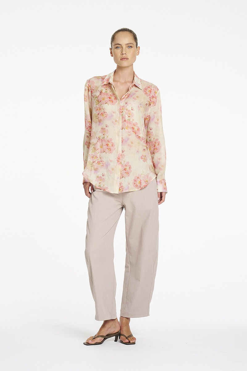 Mela Purdie Saville Shirt - Misty Floral Linen - Image 2