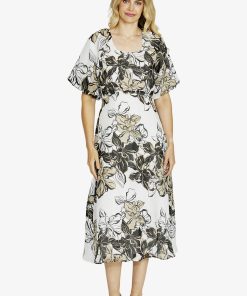 Ping Pong Eden Raglan Maxi Dress - Floral Races Print