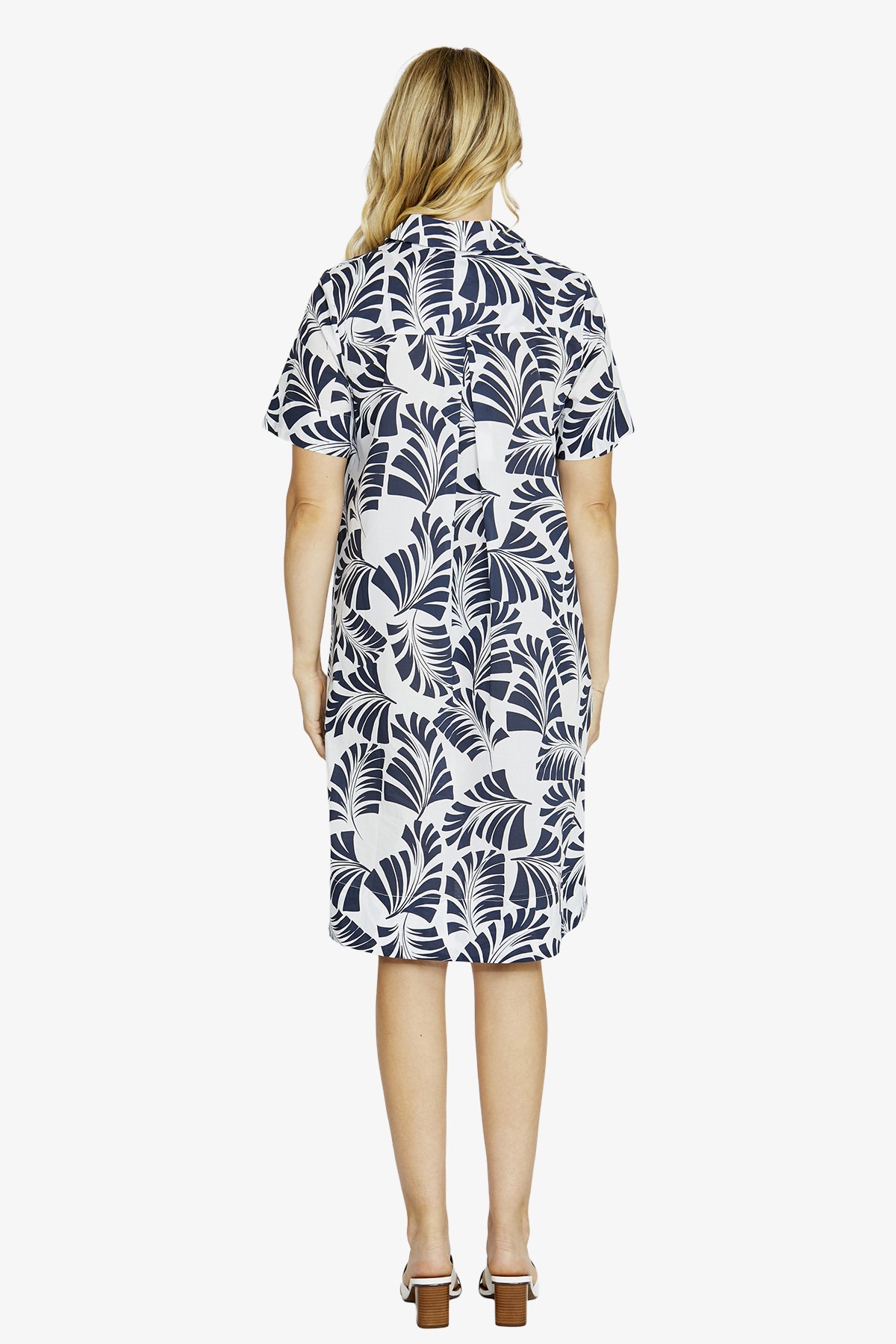 Ping Pong Flynn Tab Front Swing Dress - Desert Palm - Image 5