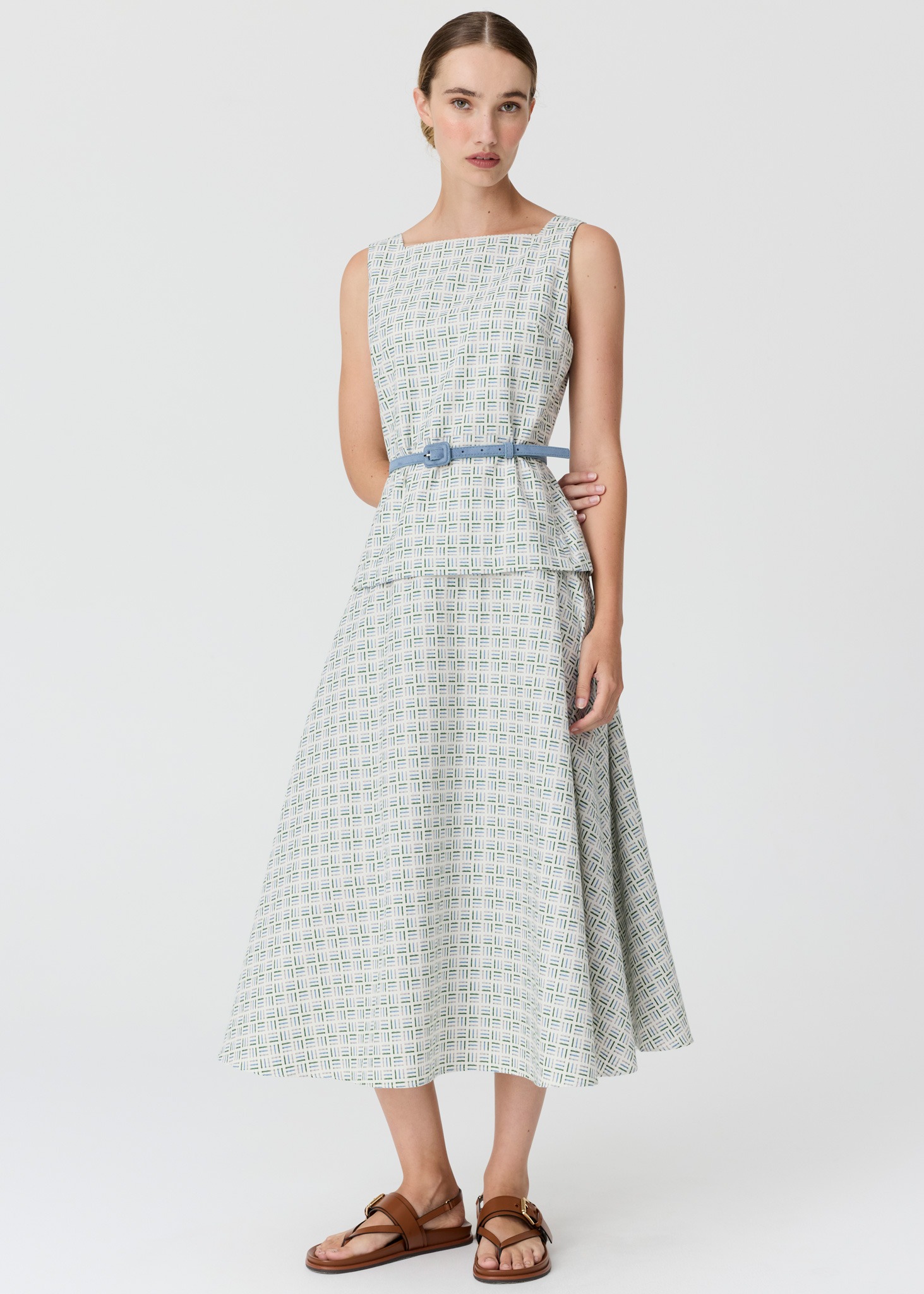 POL Parterre Belt Dress - Parterre Jacquard - Image 5
