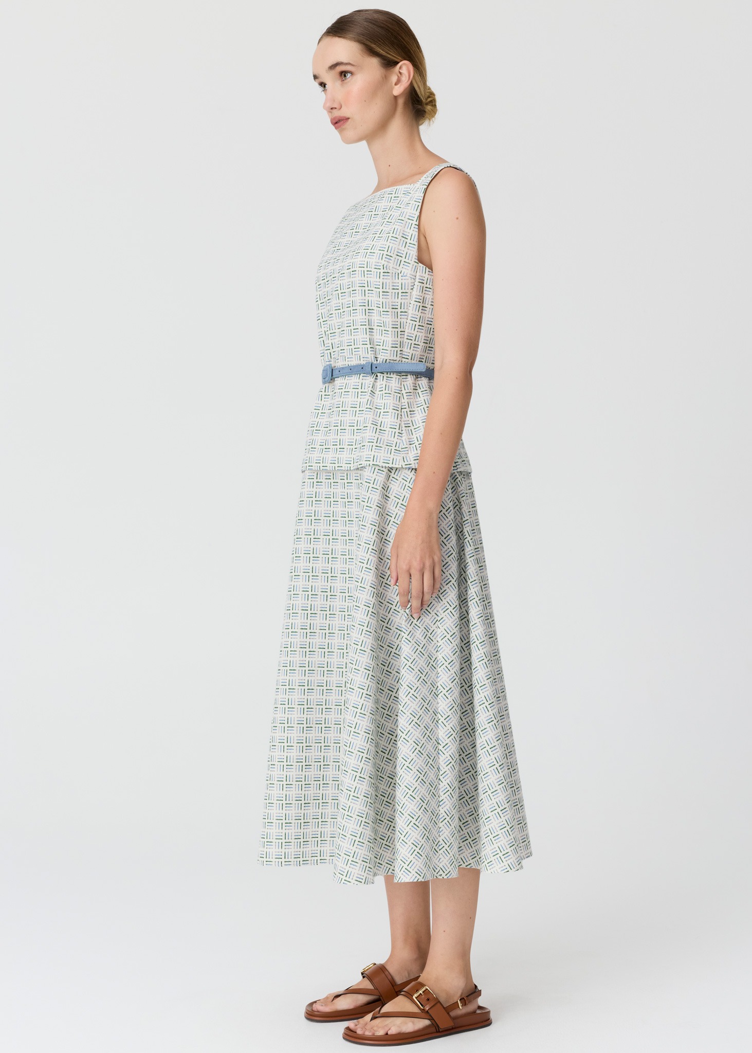 POL Parterre Belt Dress - Parterre Jacquard - Image 7