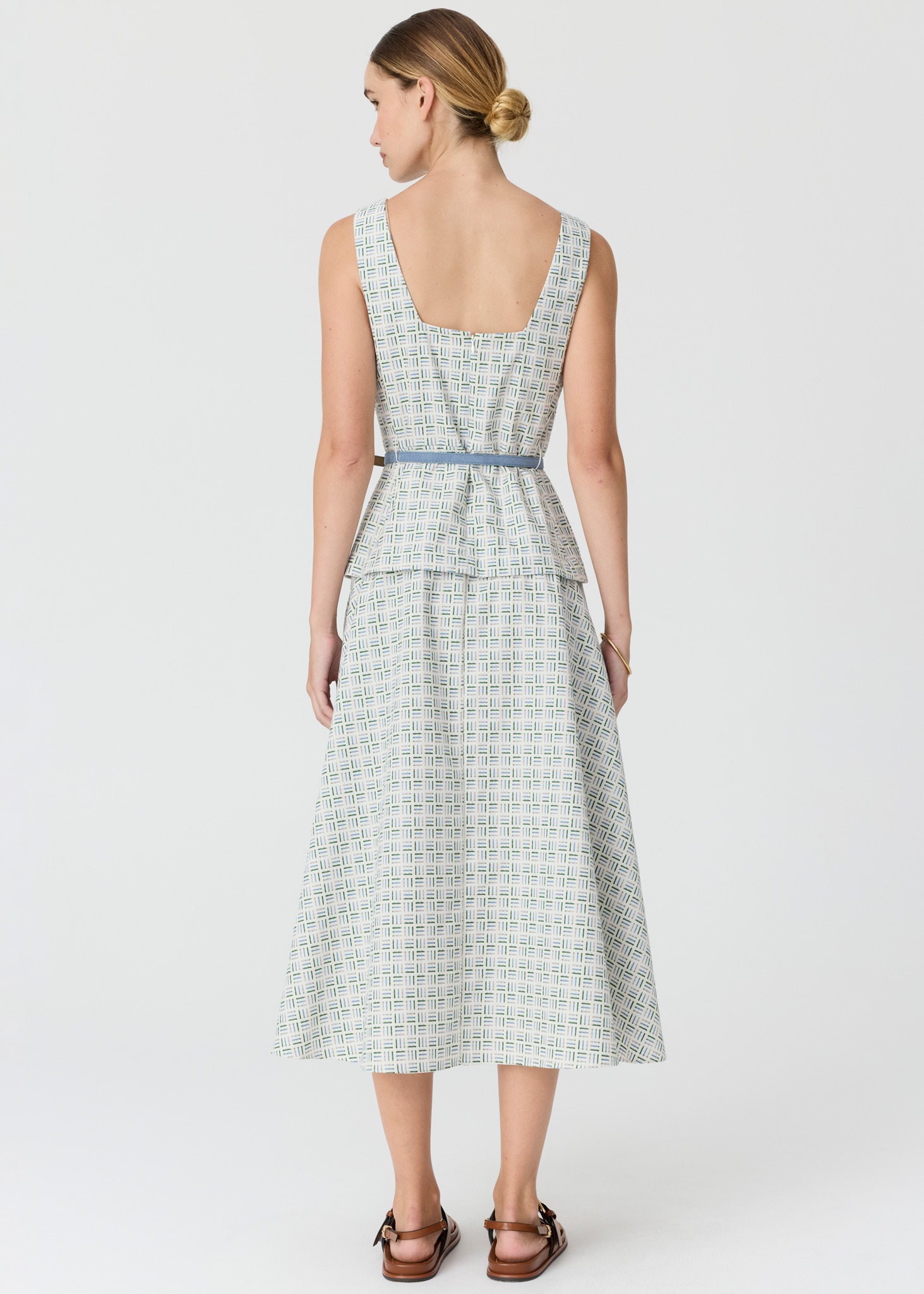 POL Parterre Belt Dress - Parterre Jacquard - Image 6