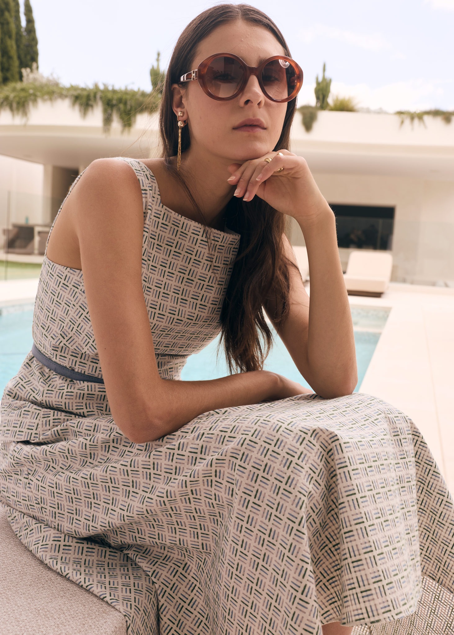 POL Parterre Belt Dress - Parterre Jacquard - Image 2