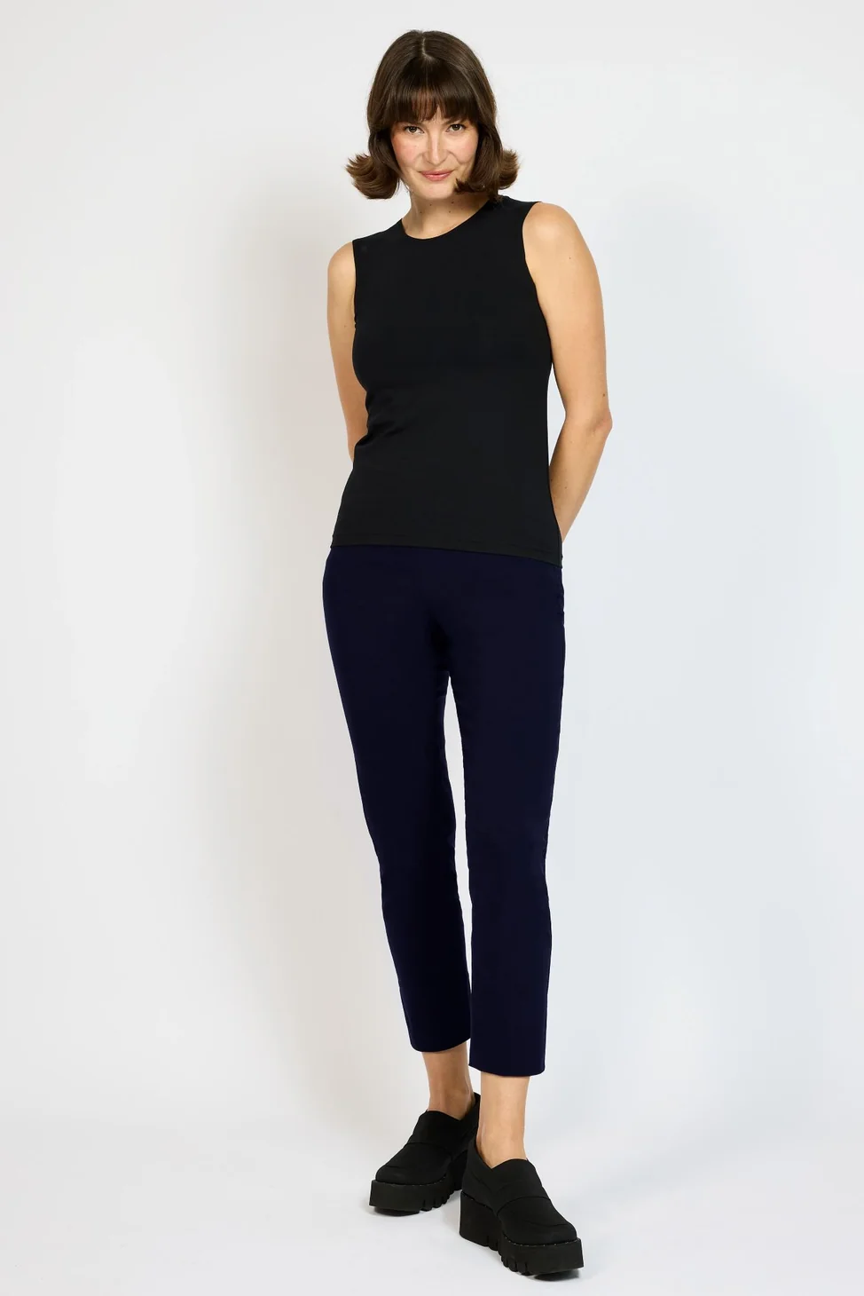 Andiamo Skinny Pippa Capri - Ink