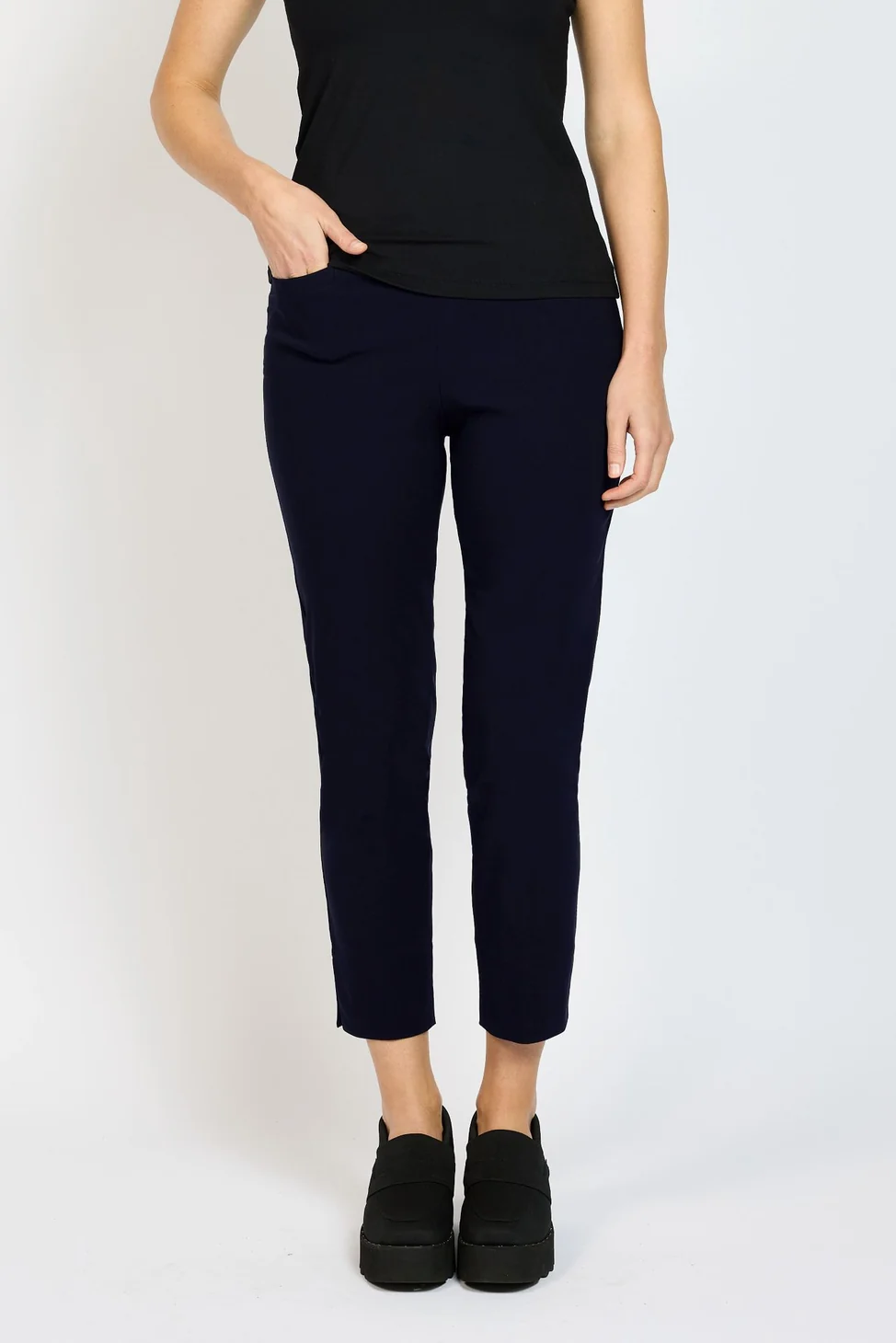 Andiamo Skinny Pippa Capri - Ink - Image 3