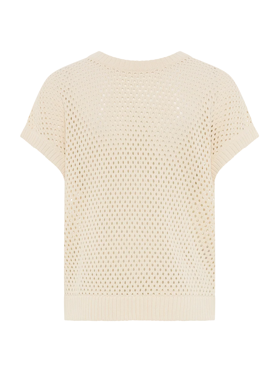 Marco Polo Two Way Zip Thru Knit - Oyster - Image 5