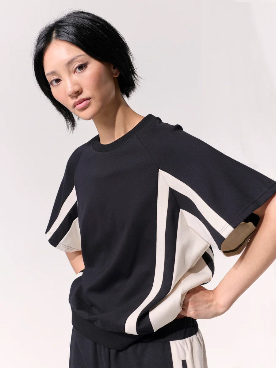 Marco Polo Lounge And Leave Top - Black