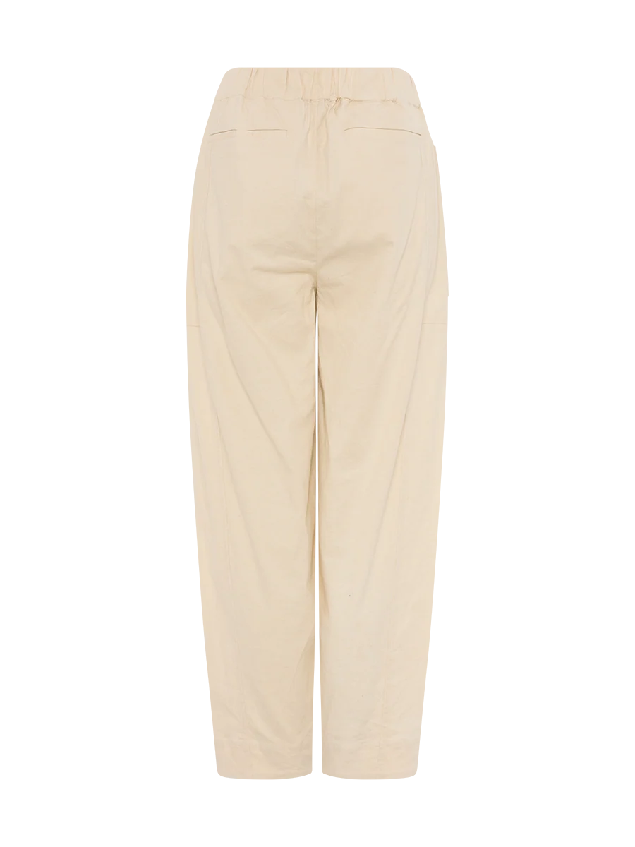 Marco Polo Comfort Linen Cargo Pant - Oyster Mix - Image 5