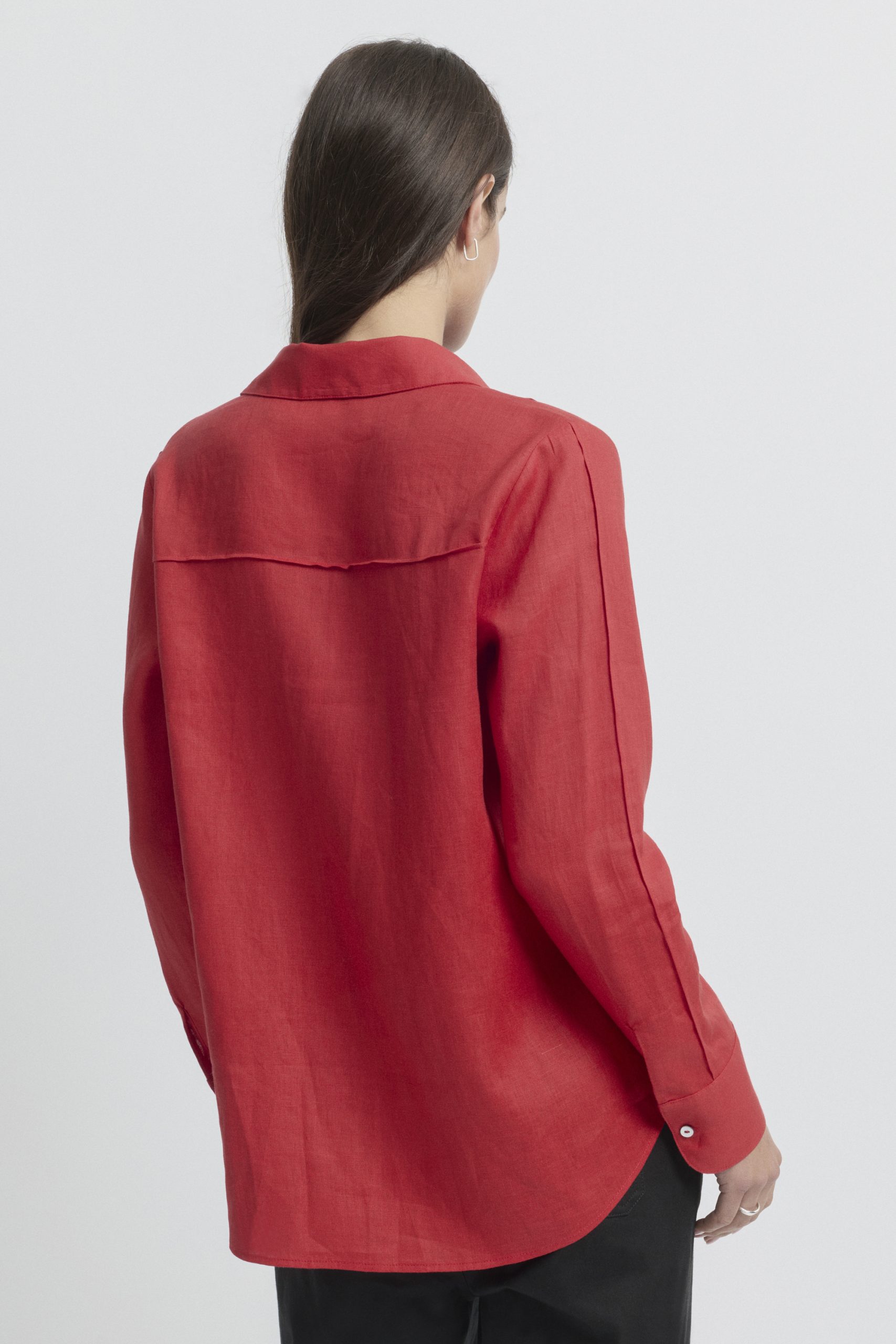 Yarra Trail Tirari Pintuck Shirt - Chilli - Image 4