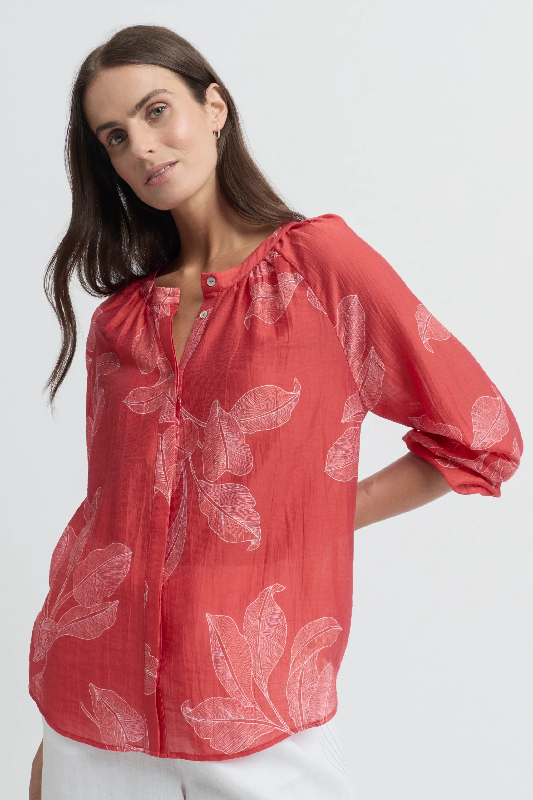 Yarra Trail Rosella Blouse - Rosella Print