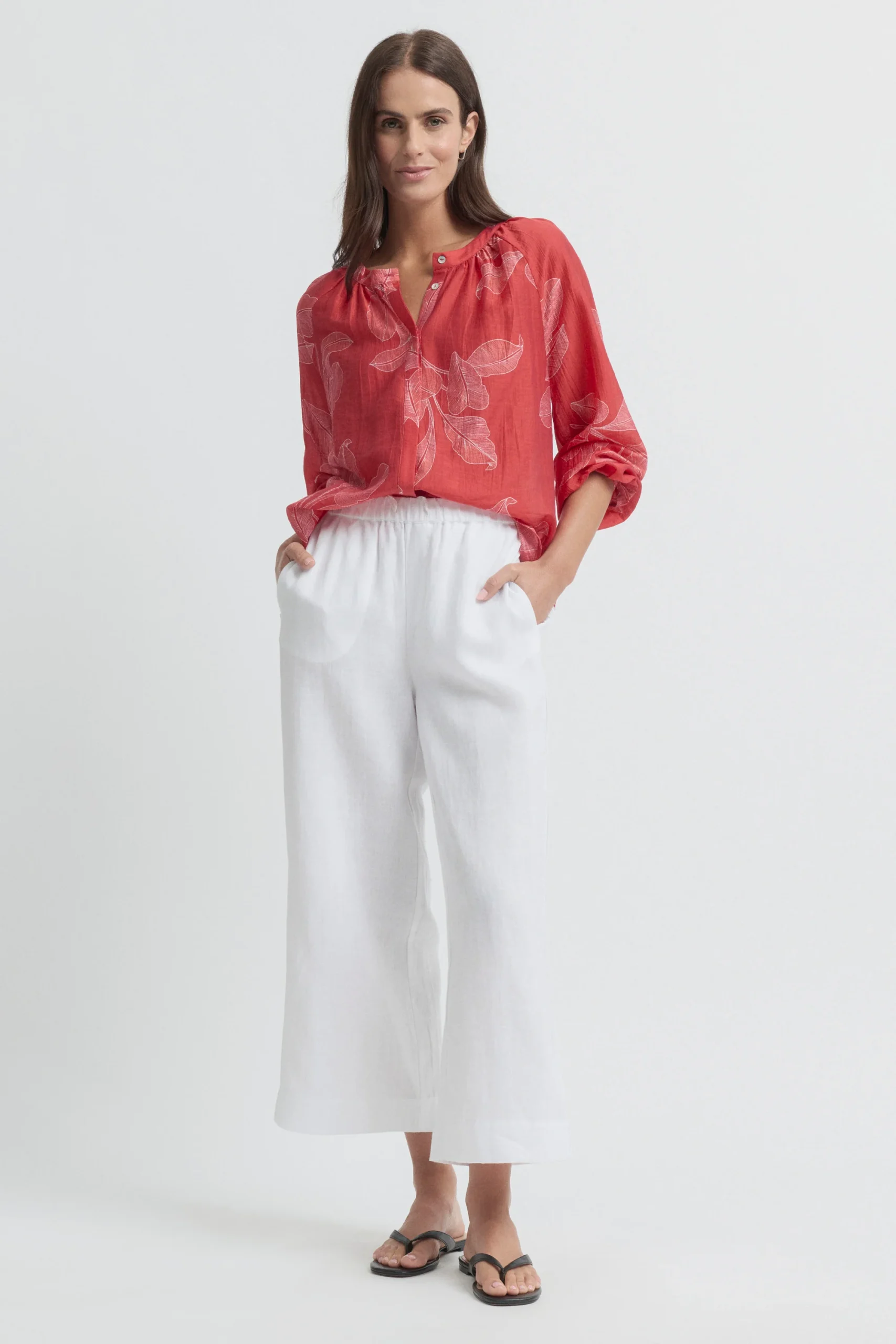 Yarra Trail Rosella Blouse - Rosella Print - Image 5