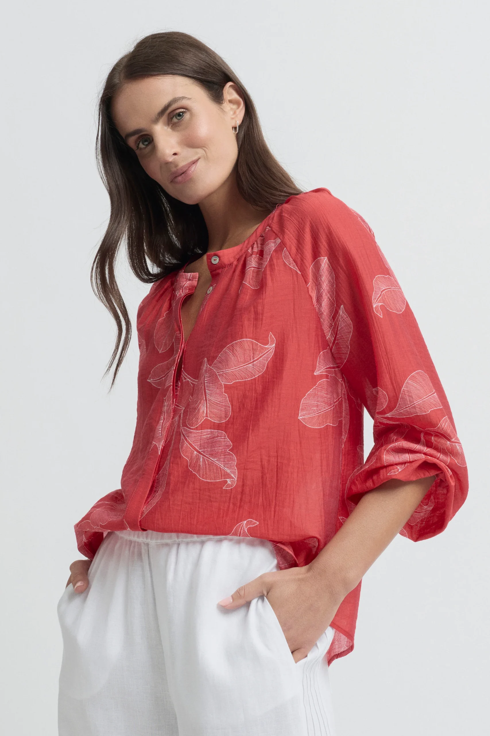 Yarra Trail Rosella Blouse - Rosella Print - Image 2