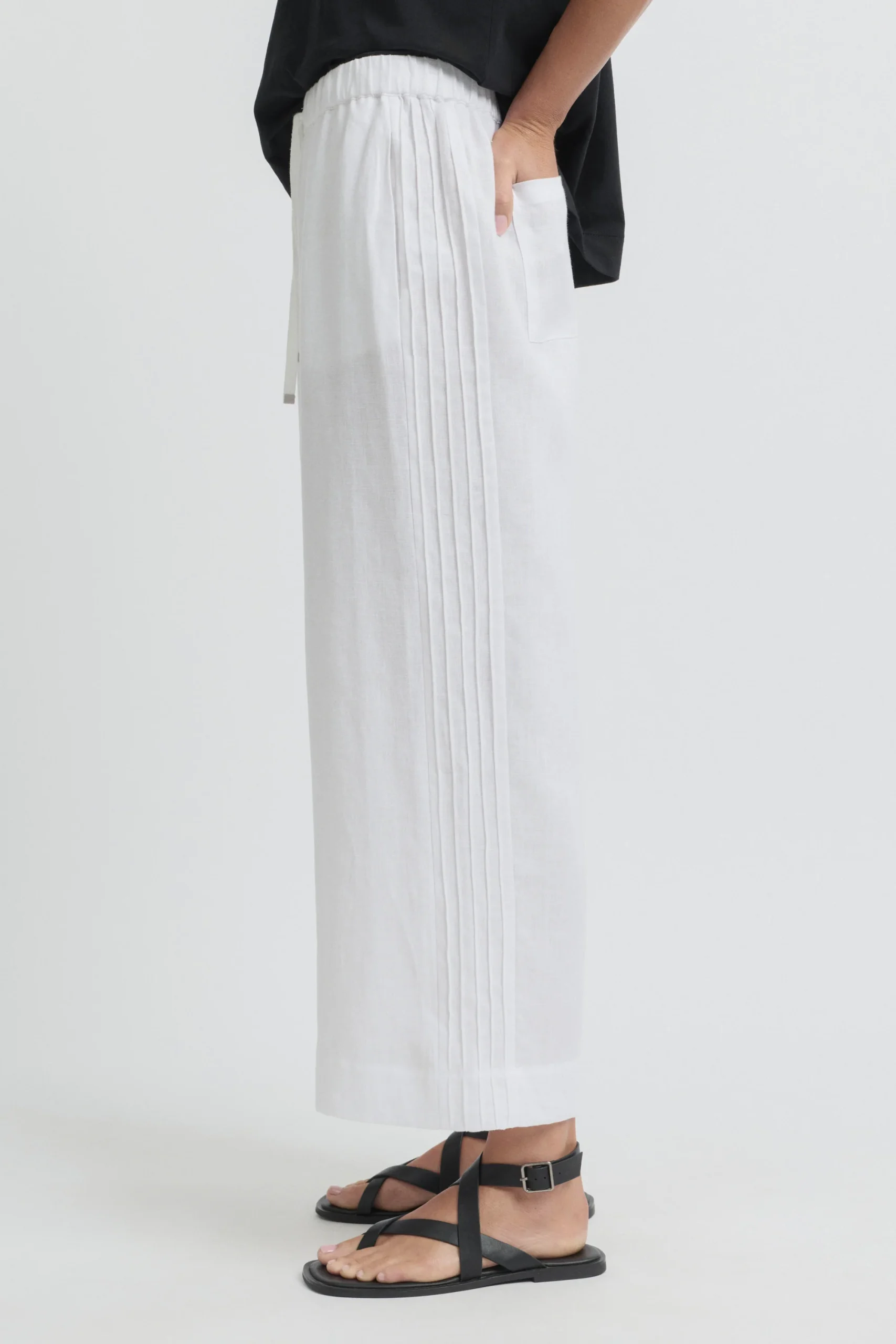 Yarra Trail Tirari Pintuck Pant - White - Image 4