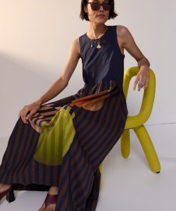 POL Darva Tank Dress - Navy
