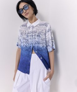 Marco Polo Downtown Haze Shirt - Sapphire