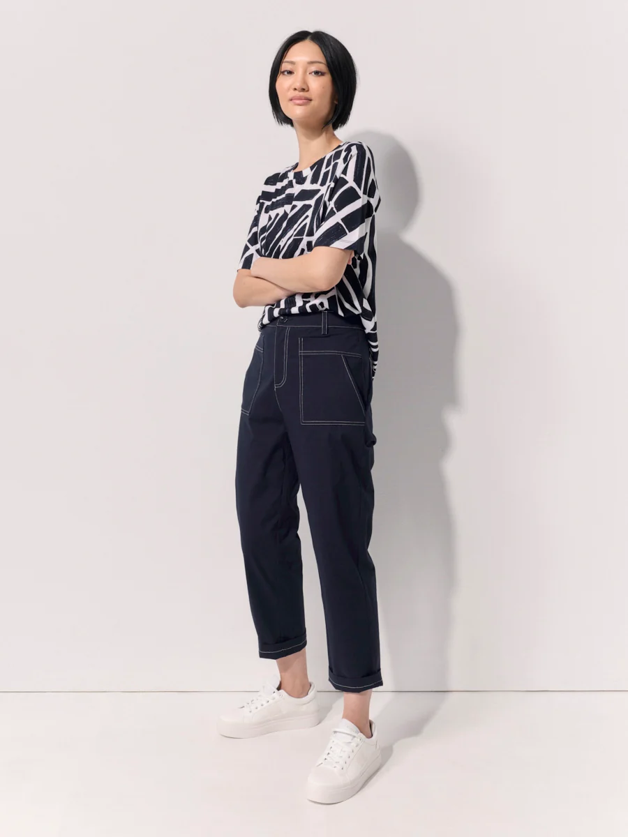 Marco Polo Essential Slim Pant - Navy