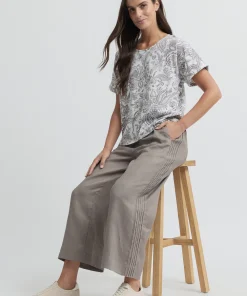 Yarra Trail Tirari Pintuck Pant - Earth